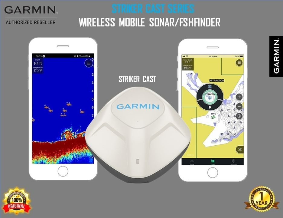 Garmin Striker Cast - Mobile Wireless Sonar / Fishfinder, Sports