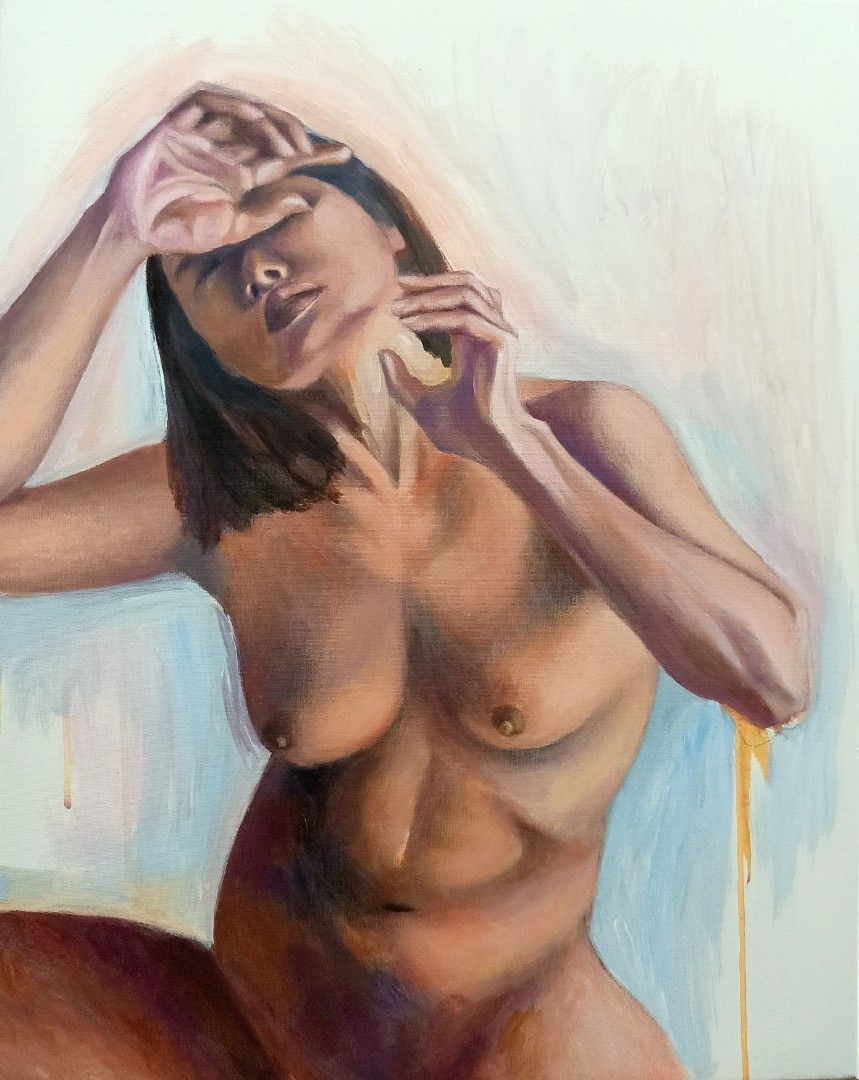 nude painting (Category: Art & Prints) located in Iloilo. Submitted by bernacerangela (Listing ID 1239757704, Image 2). Description: Title: the woman (nude series) Size: 22x28 inches Medium: acrylic on canvas 2023 -ready to hang -my original painting -canvas stretched on wood framed -include certificate of authenticity (COA) -varnished -accept shipping (LBC) I also do painting commission, message me if you're interested. #painting #art #sale.