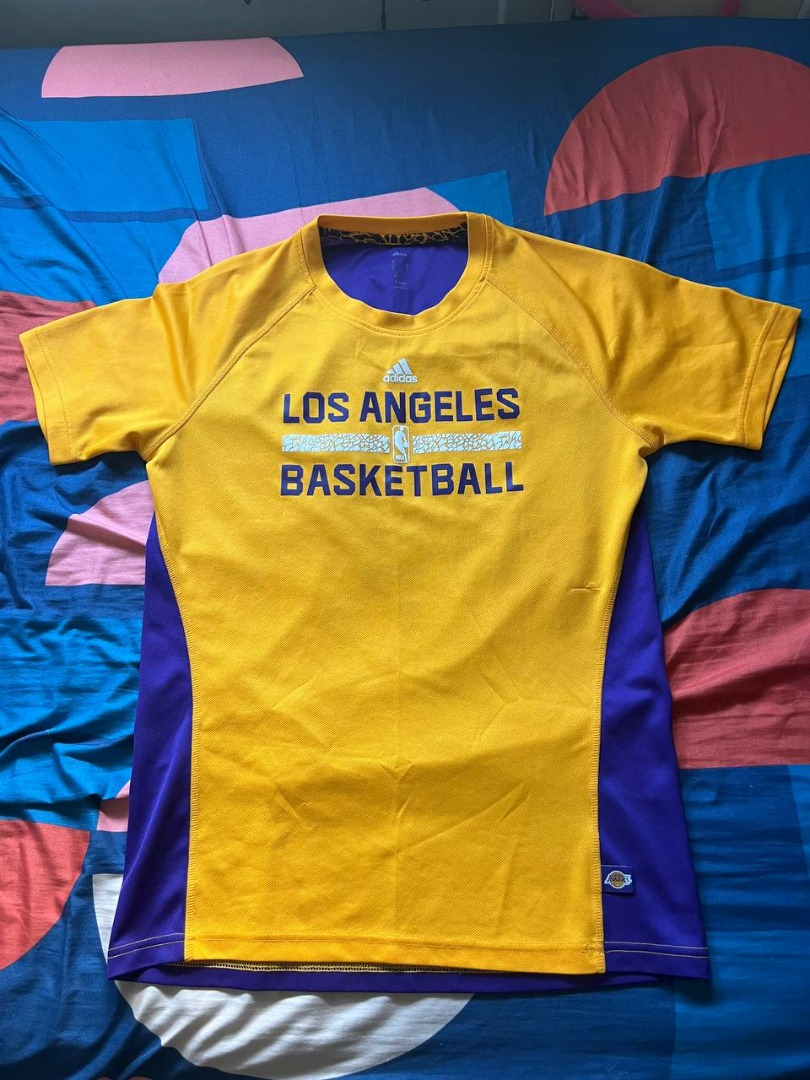 Adidas Los Angeles Lakers Basketball Training Tee, Men's Fashion