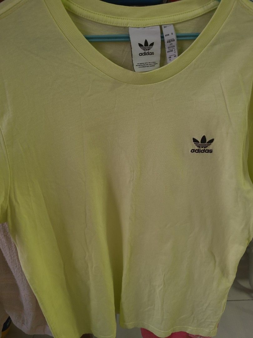 Neon yellow sales adidas shirt