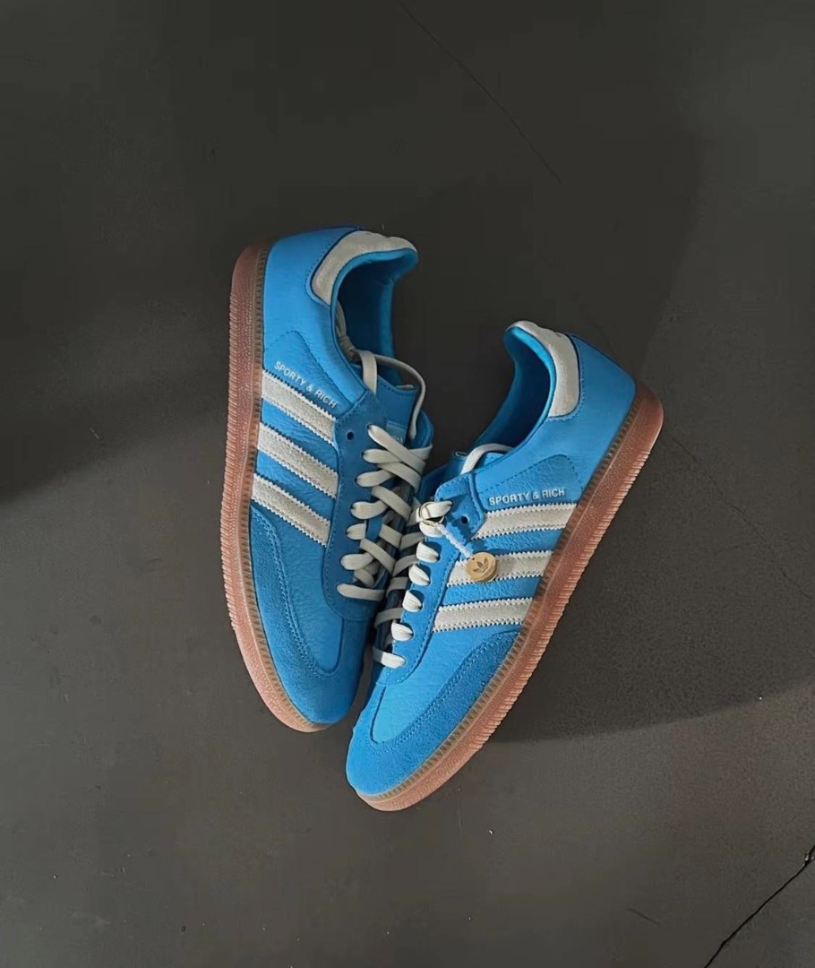 Adidas Samba OG Sporty & Rich Blue Rush, Women's Fashion, Footwear,  Sneakers on Carousell