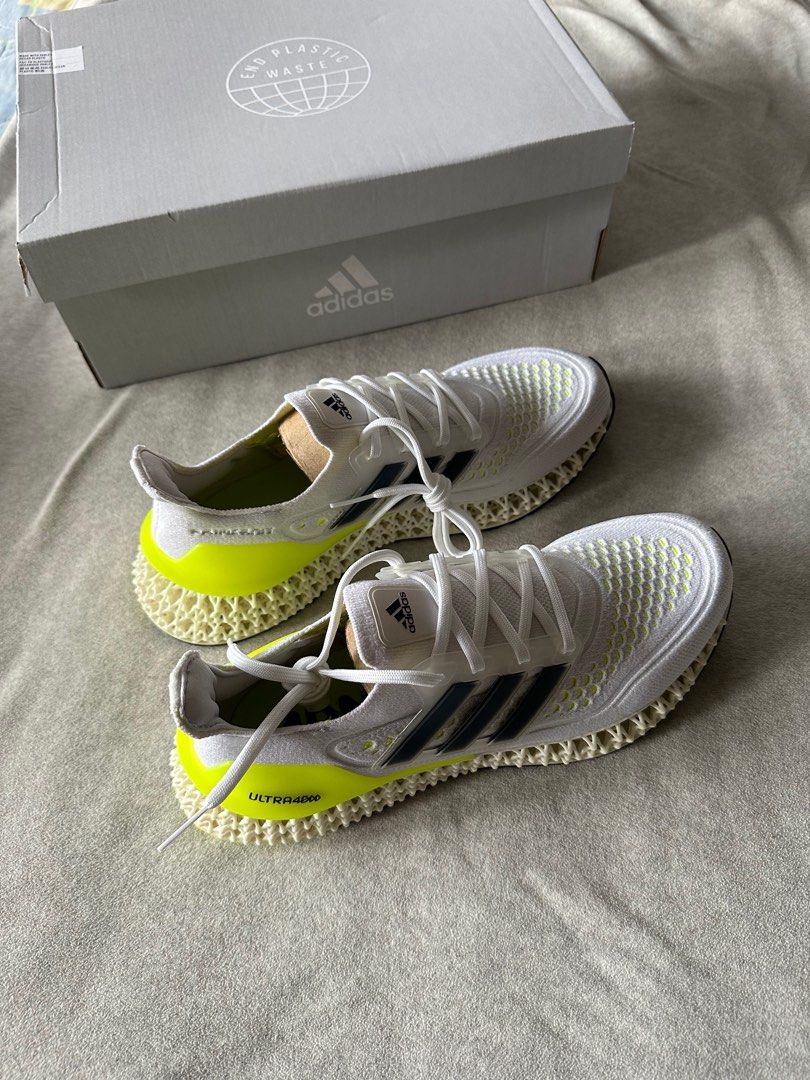 adidas Ultra 4DFWD White Solar Yellow