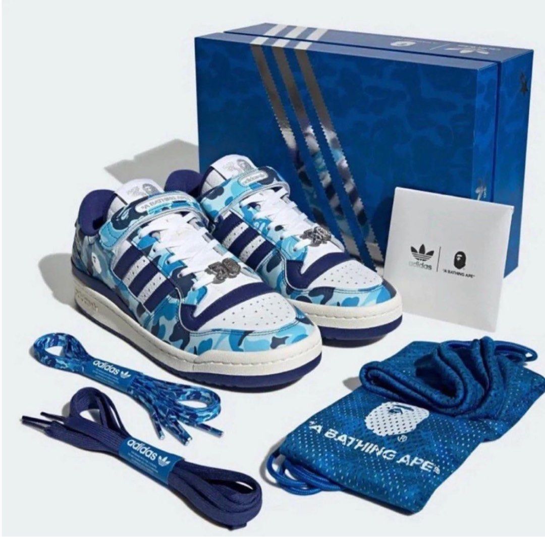 Adidas X Bape leather trainers Men s Fashion Footwear Sneakers
