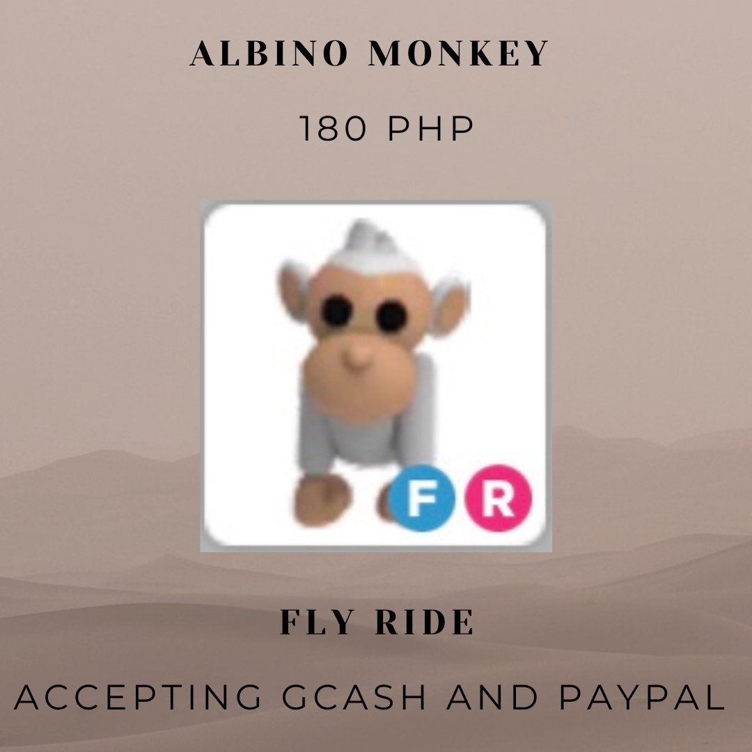 Adopt Me Pets Albino Monkey on Carousell