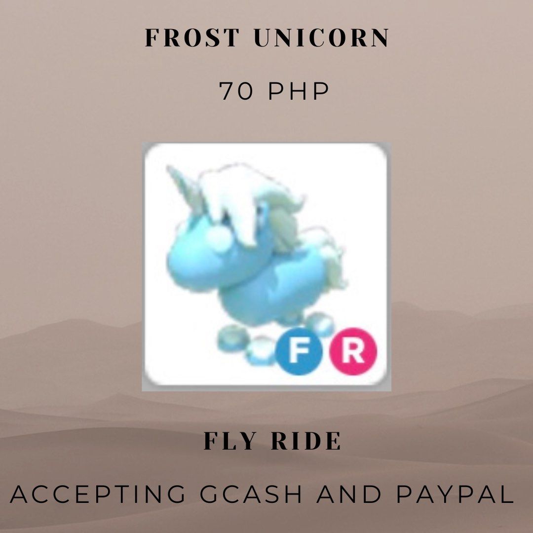 Adopt Me Pets Frost Unicorn on Carousell