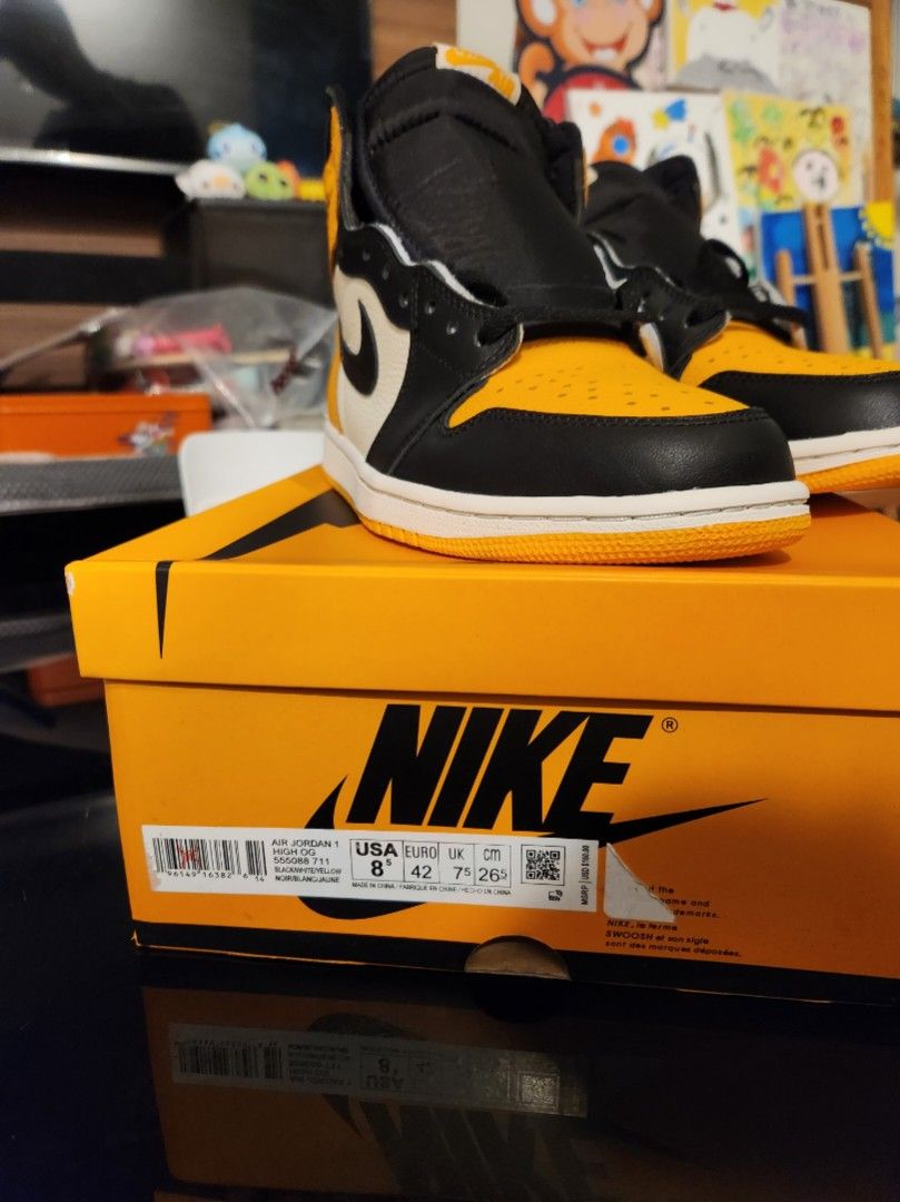 jordan 1 yellow toe box