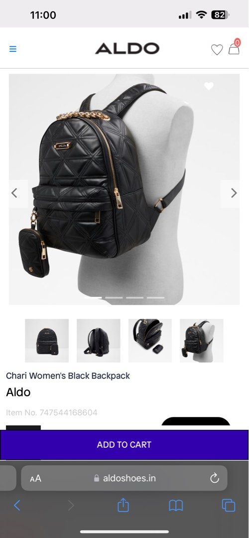 Chari Women's Black Backpack