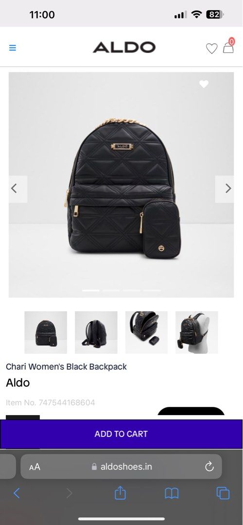 Chari Women's Black Backpack