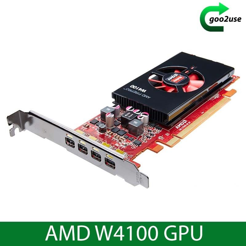 AMD Firepro W4100 Computer GPU (Category: Computer Parts) located in Singapore. Submitted by goo2use (Listing ID 1239759020, Image 3). Description: Please visit https://www.goo2use.com/computer-parts-accessories-carousell for more items SKU:T221-230627 Specifications: Chipset: AMD FirePro W4100 Memory: 2GB GDDR5 GPU: 512 Shader Units Max. Resolution: 4096 x 2160 Microsoft Windows 8.1/ 8/ 7/ Vista and Linux (32-bit or 64-bit) Form Factor: Low prof
