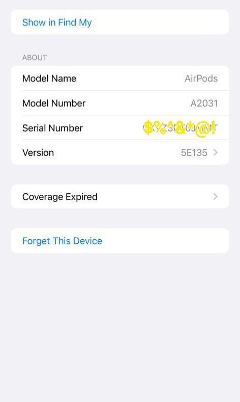Airpods model clearance number a2031