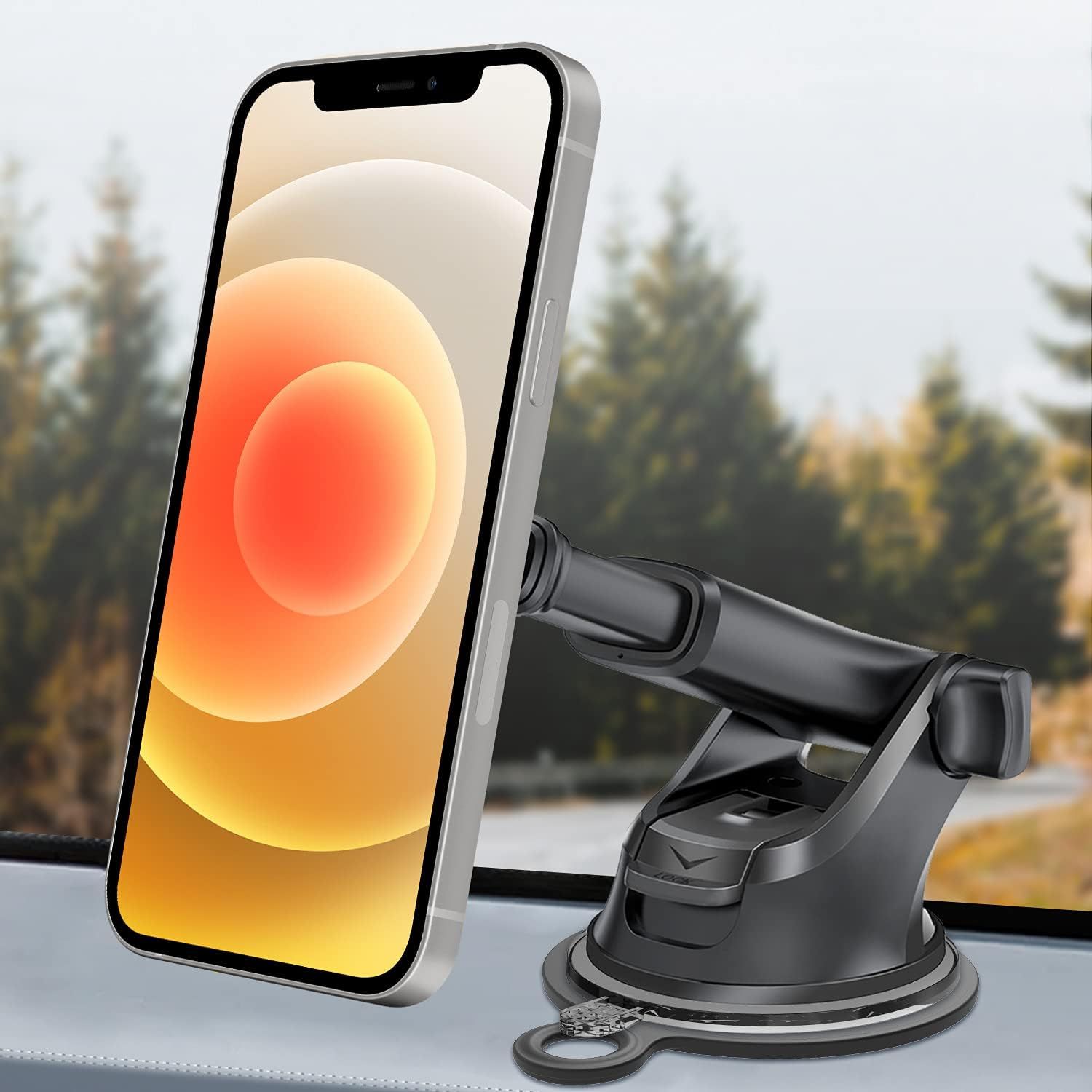 APPS2Car Suction Cup Magnetic Phone Mount for Car, Universal