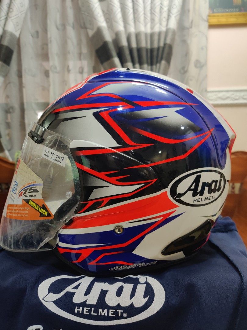 Arai Vzram ghost blue saiz XL Everything Else Others on Carousell