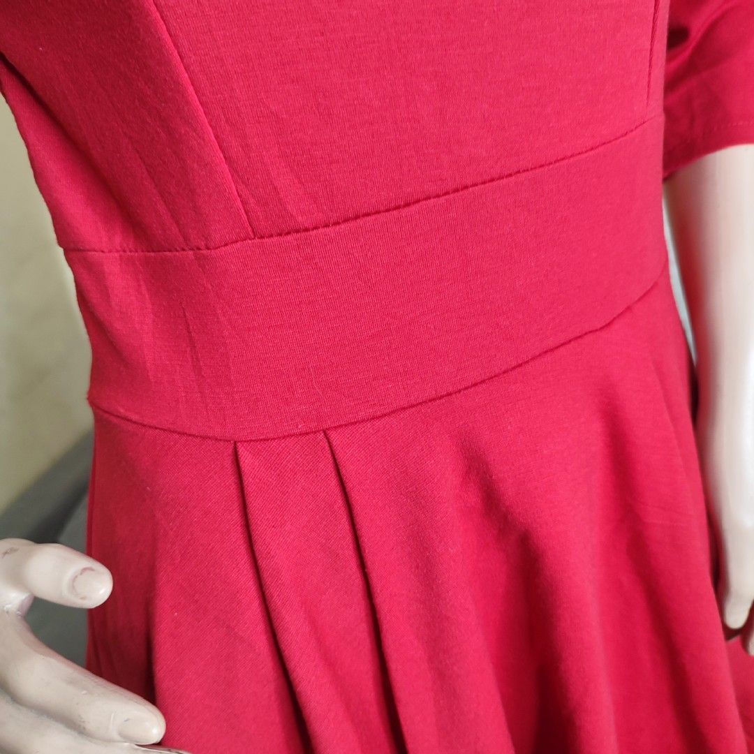 asos-three-fourths-red-mini-dress-on-carousell