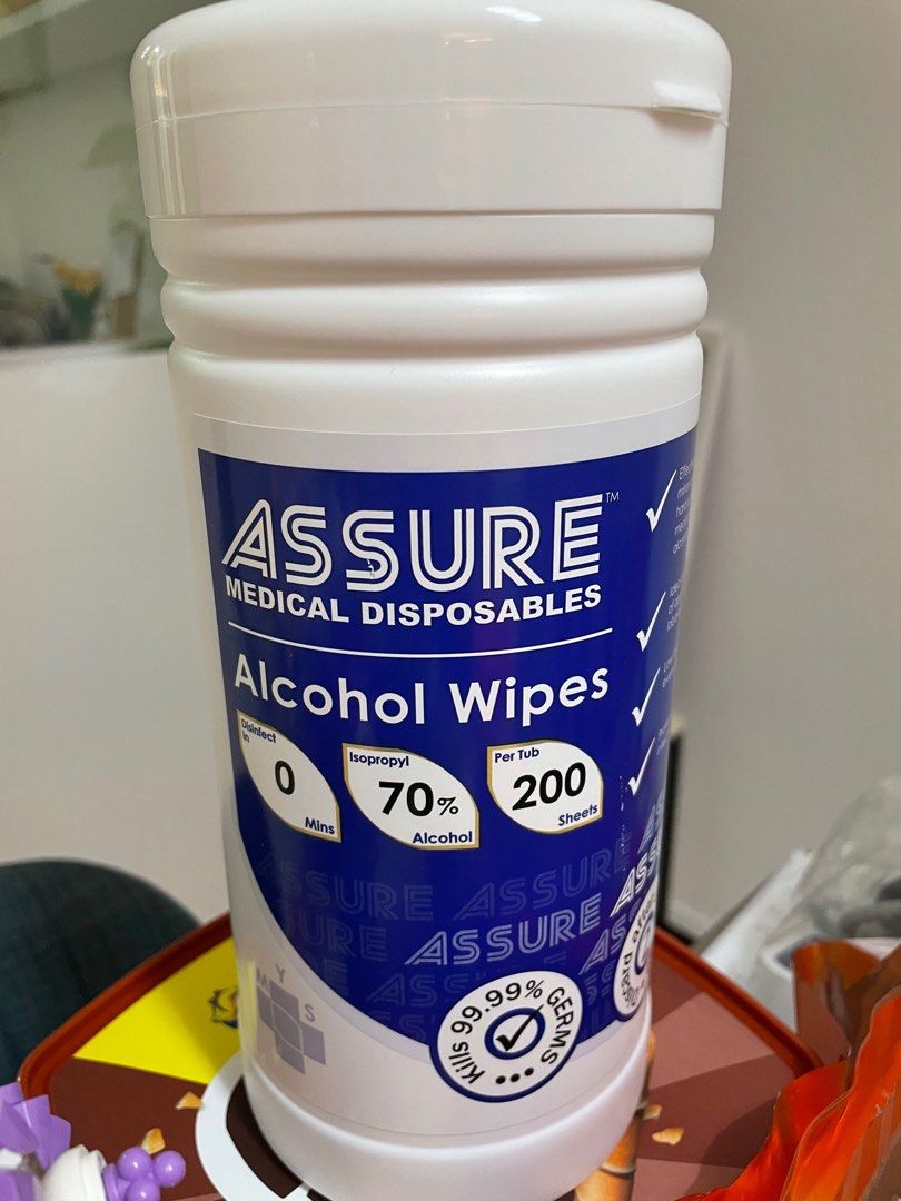 Assure Medical Alcohol Wipes, Health & Nutrition, Medical Supplies
