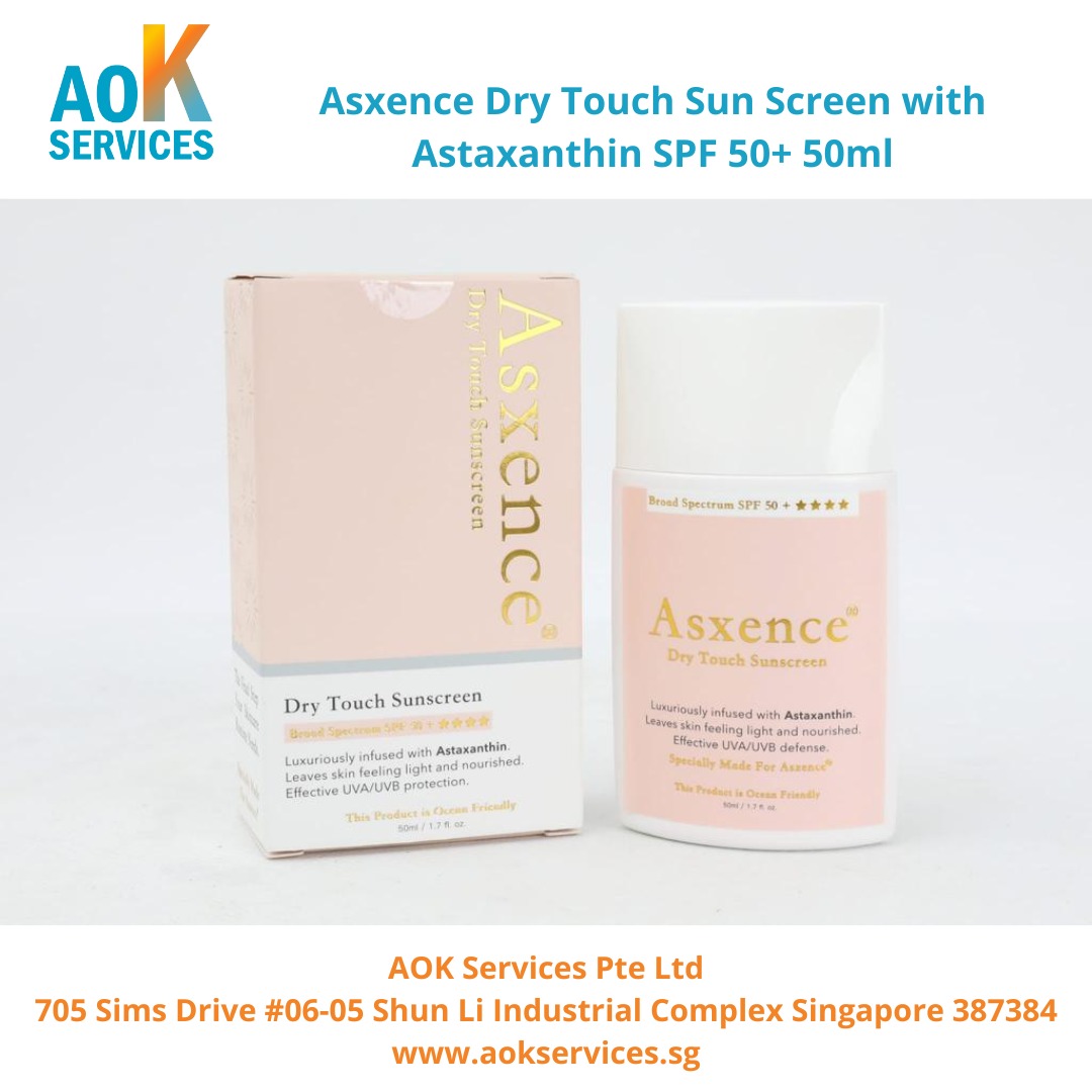 Asxence Dry Touch Sun Screen with Astaxanthin SPF 50+ 50ml, Beauty