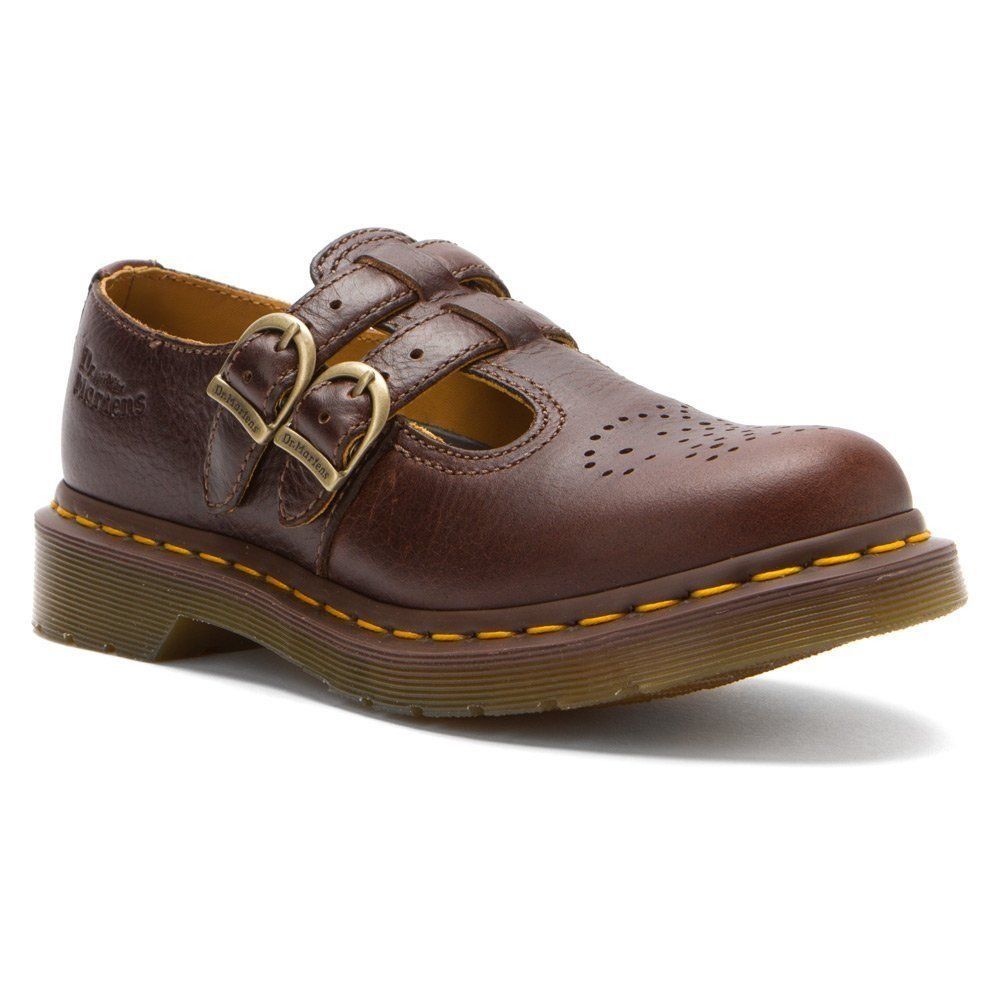 AUTHENTIC DR. MARTENS 8065 Double Buckle Mary Janes Women US 5