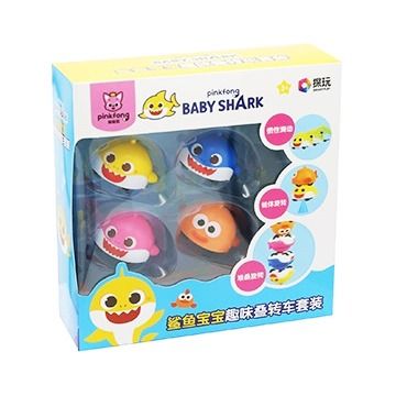 Baby Shark Gyro Fidget Spinner Cars Vehicles Spinning 4pcs Toys Set