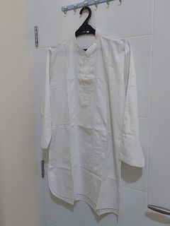 Baju Koko Avinda Moslem Wear Setelan Ukuran M Warna Putih