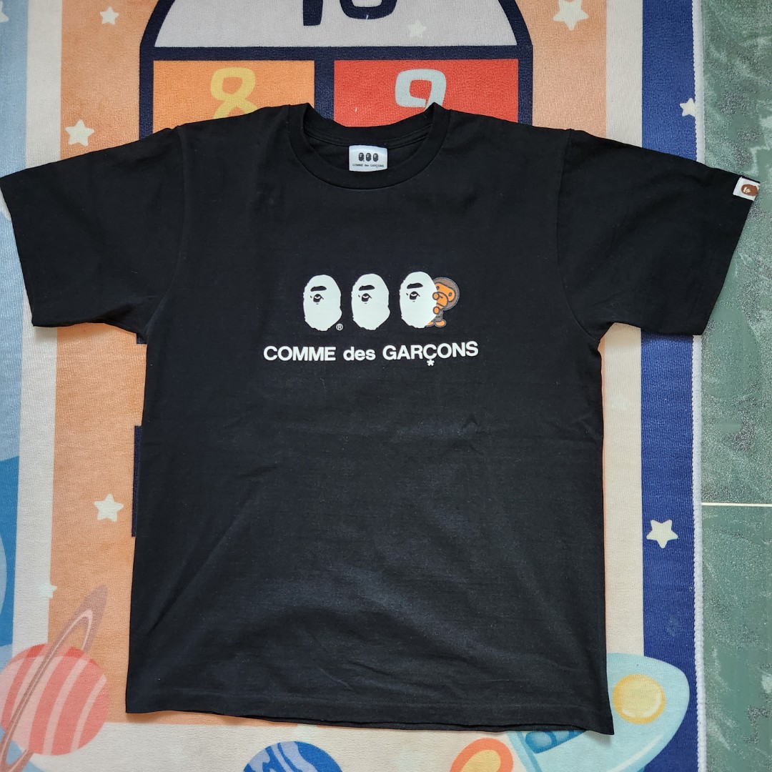 Bape x Comme des Garcons Osaka limited tee shirt M, 男裝, 上身及