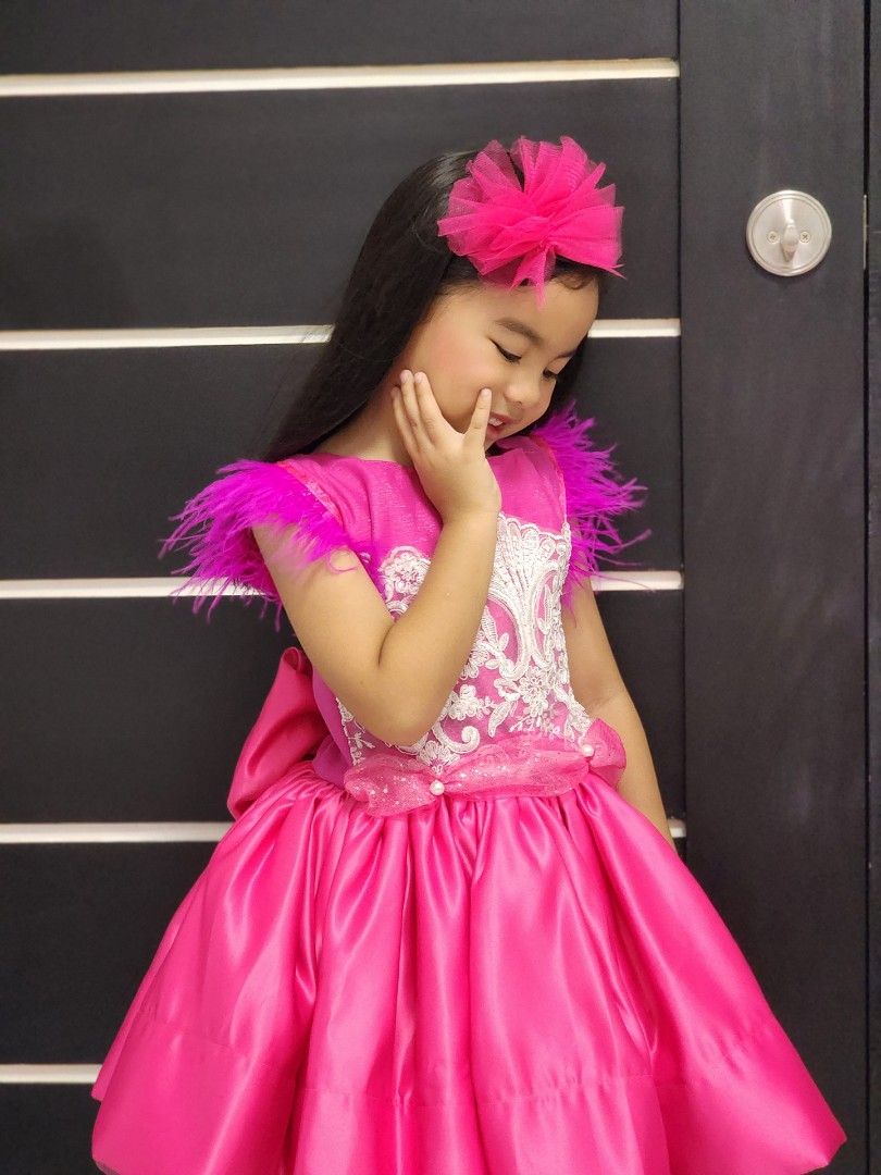 Tulle-skirt dress - Pink/Barbie - Kids | H&M