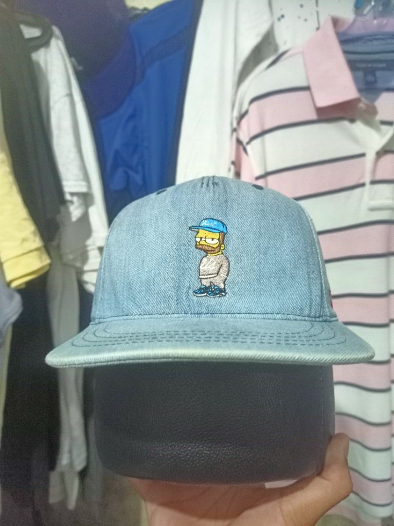 Bart Simpson Denim Snapback (Category: Caps & Hats) located in Cebu City. Submitted by johnferrer96412 (Listing ID 1239757176, Image 1). Description: Bart Simpson Denim Snapback One size fits all Excellent condition No issue Dm. -850💸.