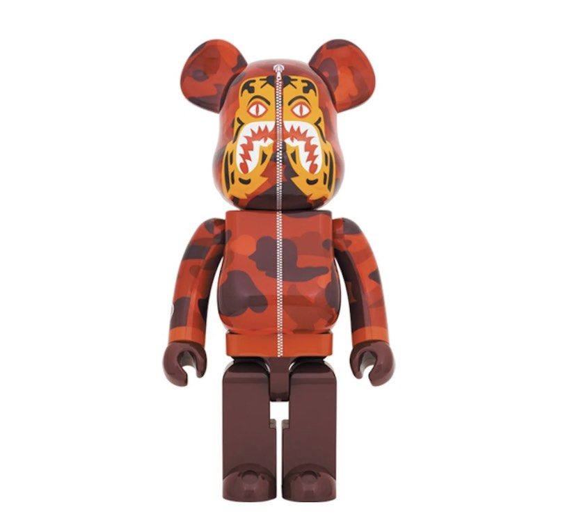 Bearbrick 1000% Bape camo red tiger 迷彩紅老虎稀有baby milo kwas