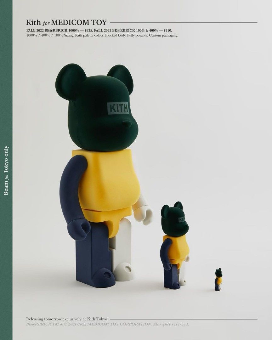 KITH x Bearbrick Beam 100% u0026 400% 東京限定-