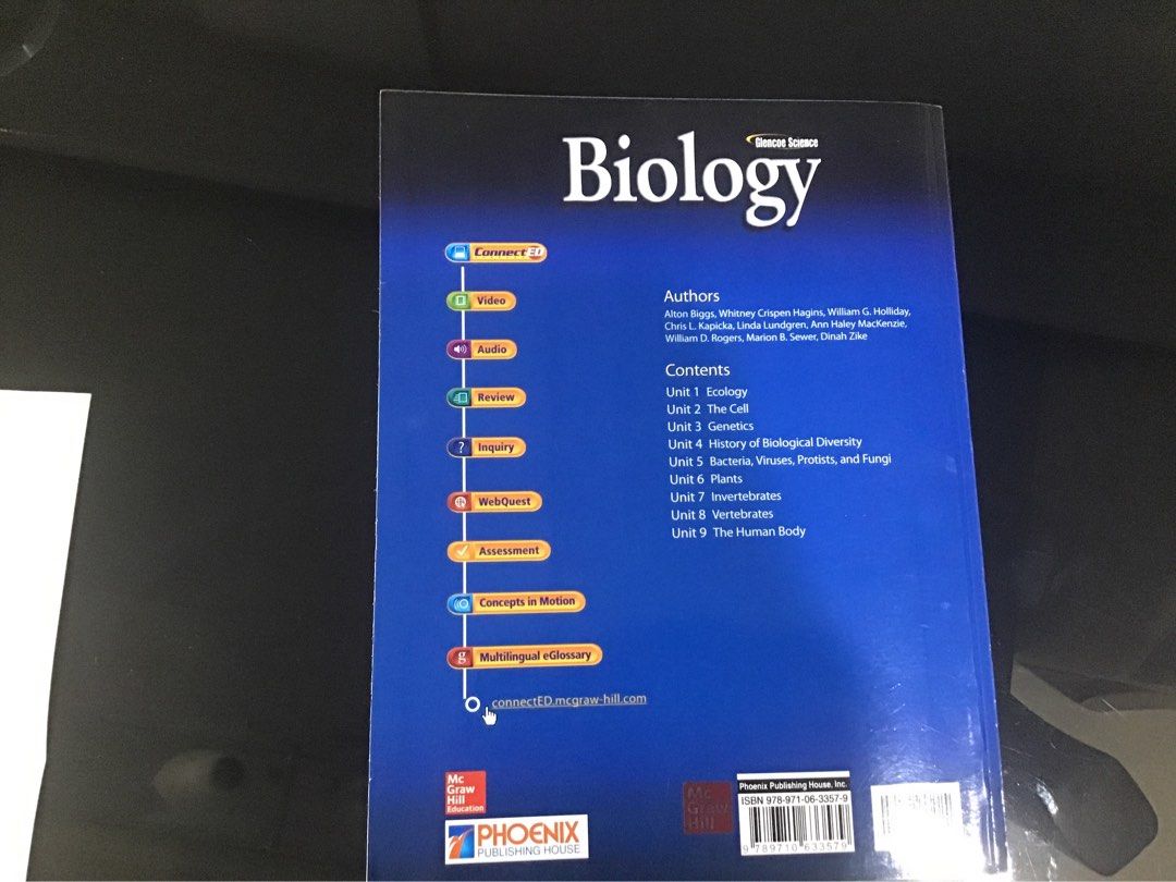 Biology Glencoe Science Grade 8 Book on Carousell