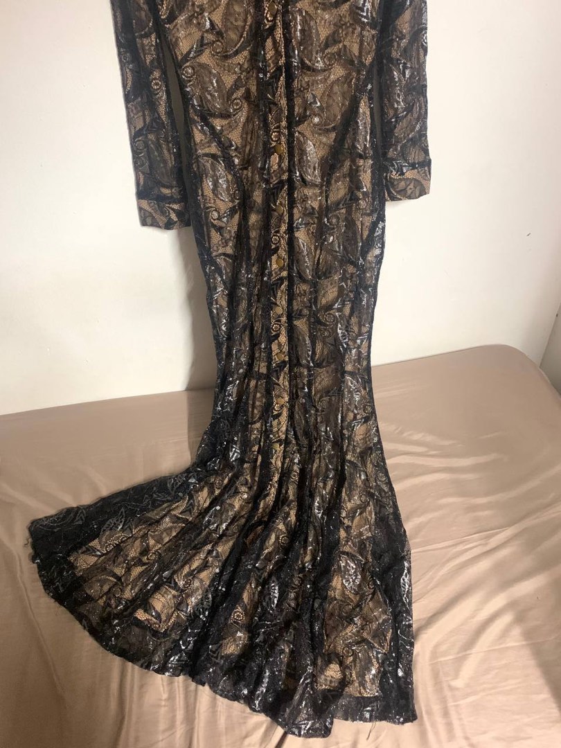 Black Gold Evening Dress Women #39 s Fashion Dresses Sets Evening