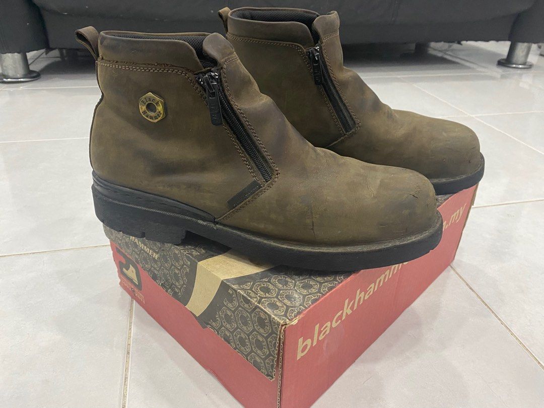 Harga safety sale boot black hammer