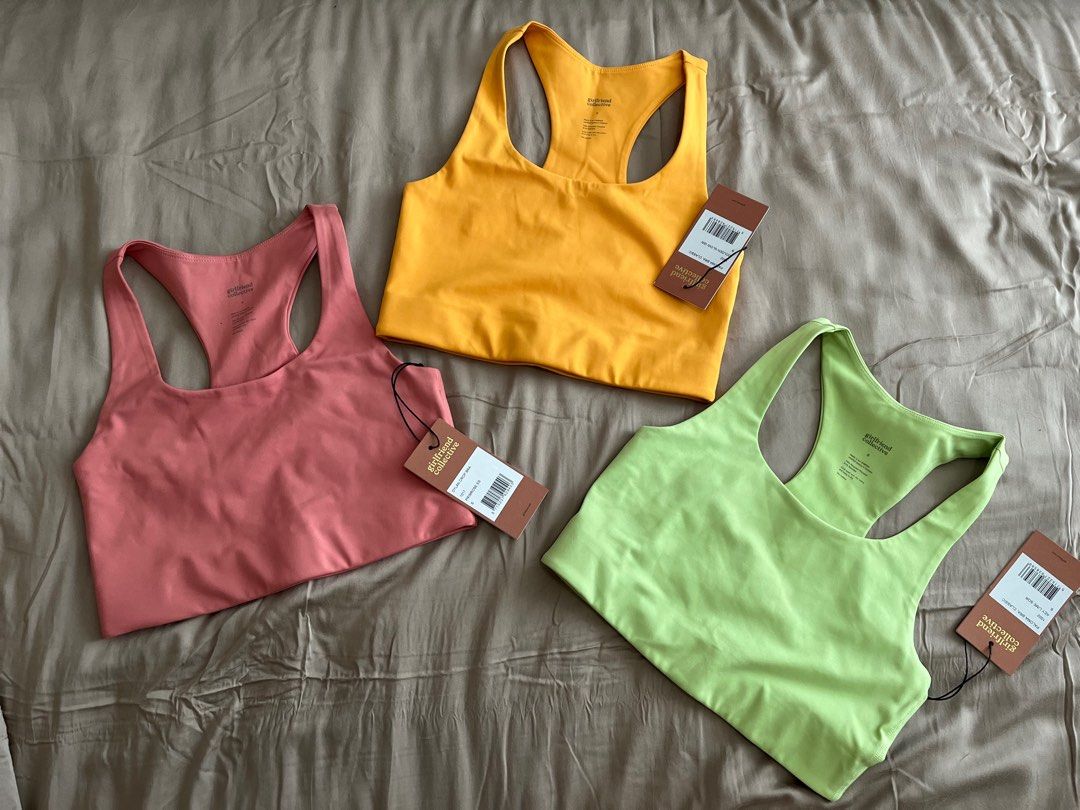 BNWT: Girlfriende Collective Paloma Racerback Bra in Size S, Women's  Fashion, Activewear on Carousell