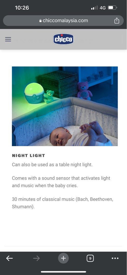 BRAND NEW Chicco Next 2 Stars projector Babies Kids Baby