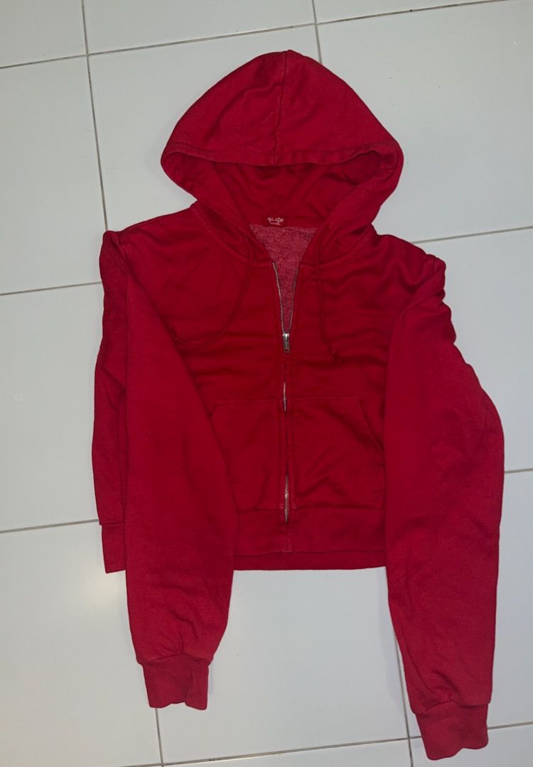 Red jacket cropped new arrivals