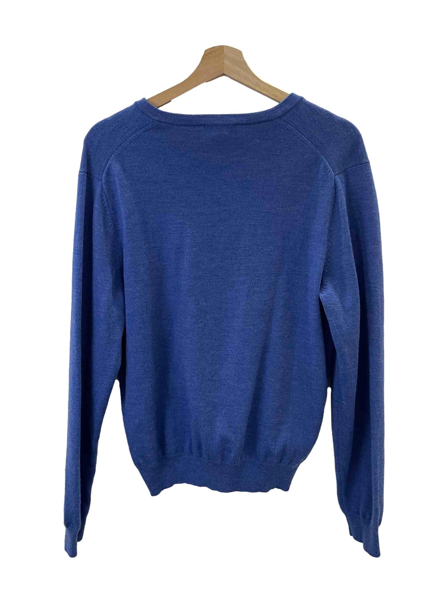 Cobalt blue v neck sweater deals