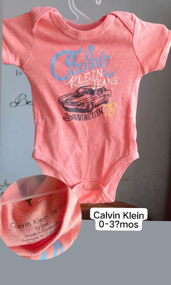 Calvin klein onesie Babies Kids Babies Kids Fashion on Carousell