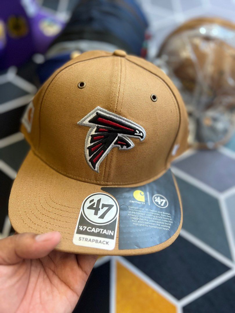 Men's Carhartt x '47 Brown Atlanta Falcons Captain Snapback Hat