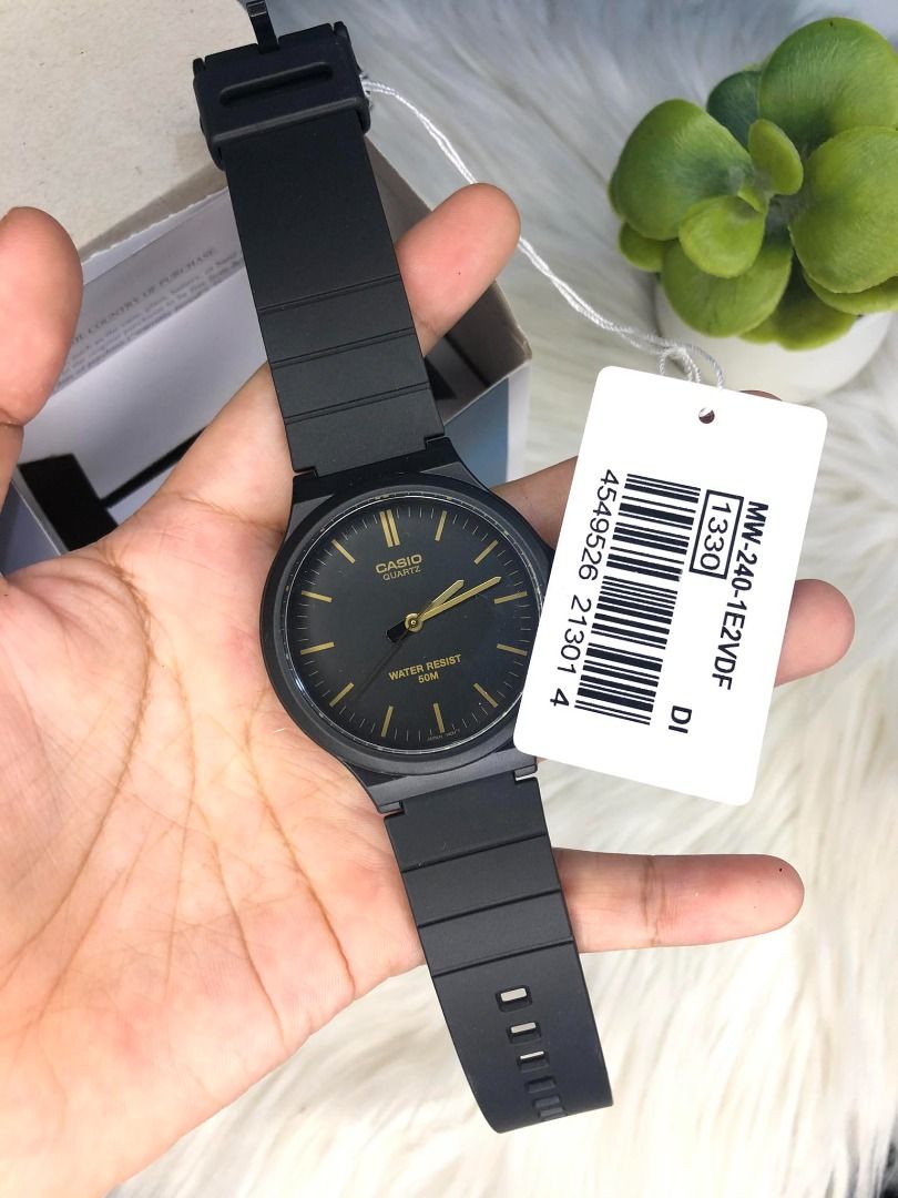 CASIO MW-240-1E2VDF, Men's Fashion, Watches & Accessories, Watches on ...