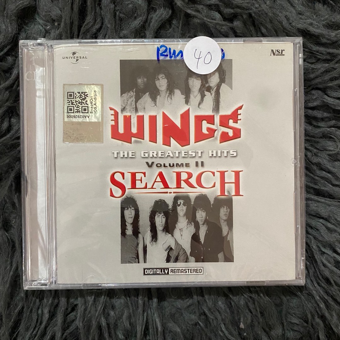 CD WINGS SEARCH The greatest hits vol 11, Hobbies & Toys, Music & Media ...