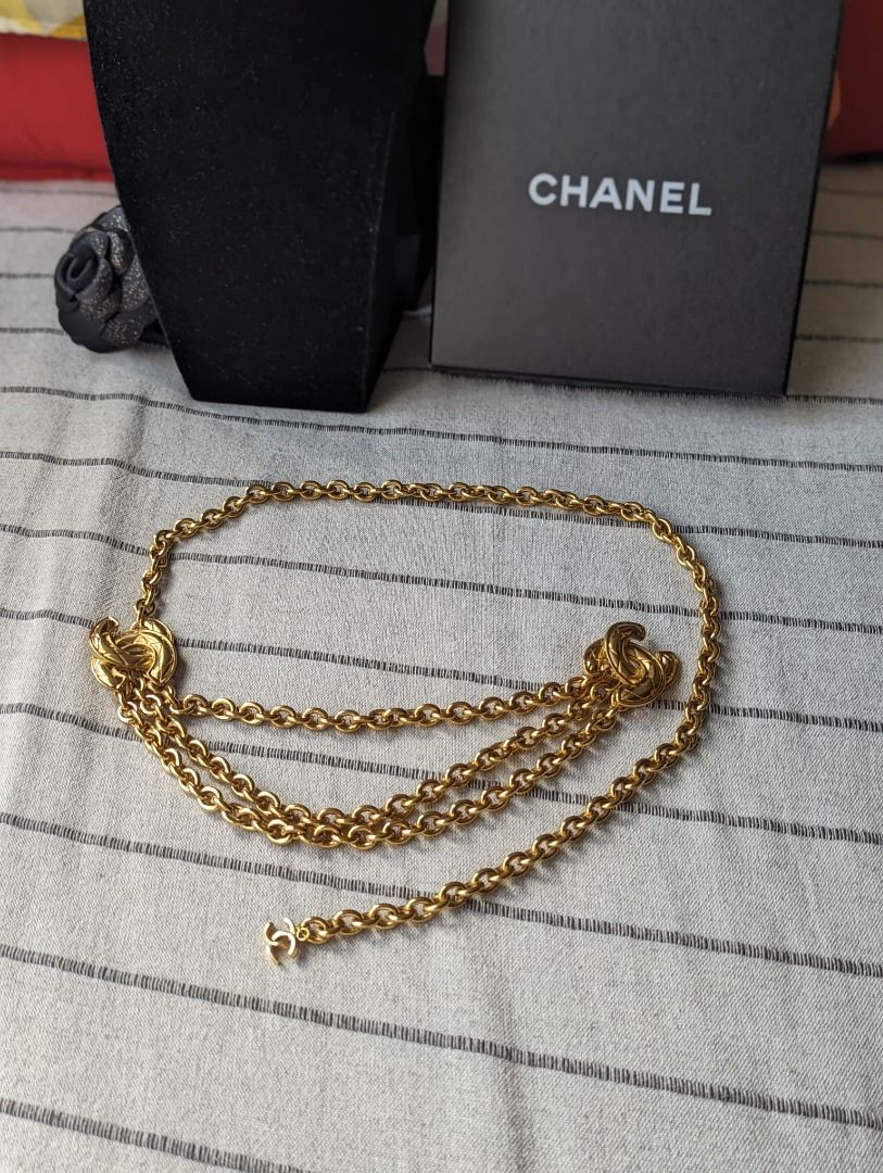 Chain belt gold on sale chanel