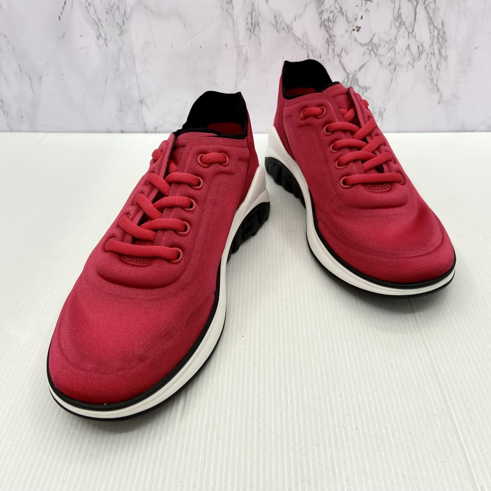 Chanel red sneakers hot sale