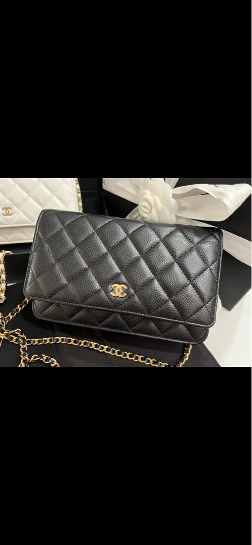 1,000+ affordable chanel caviar wallet on chain For Sale