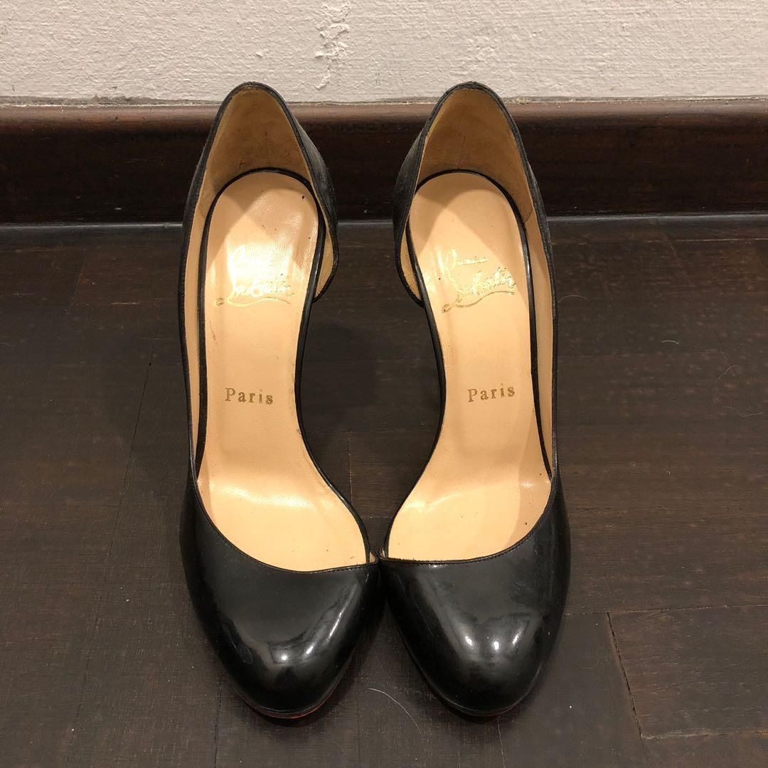 Christian louboutin black patent pumps outlet