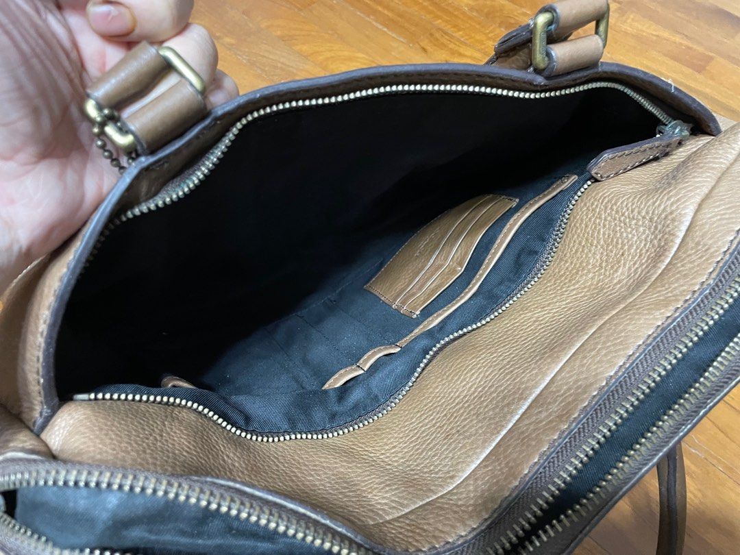 Coach Brown Leather briefcase Men s Fashion Bags Briefcases on