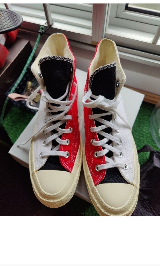 Red and white chuck cheap taylors