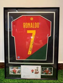 Sports Memorabilia Cristiano Ronaldo Autograph Jersey Portugal Framed  37Ã—45 - Autographed Soccer Jerseys at 's Sports Collectibles Store