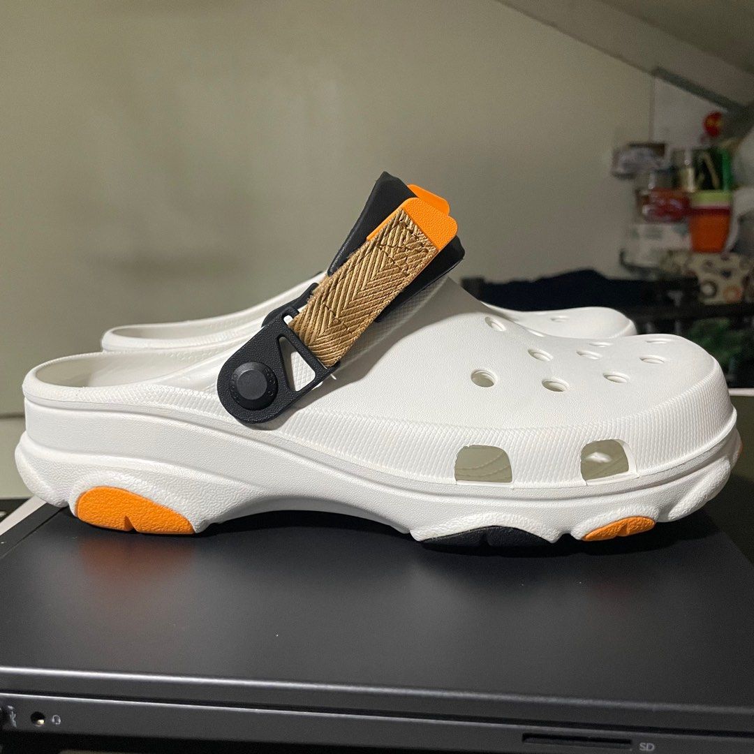 White and orange sale crocs