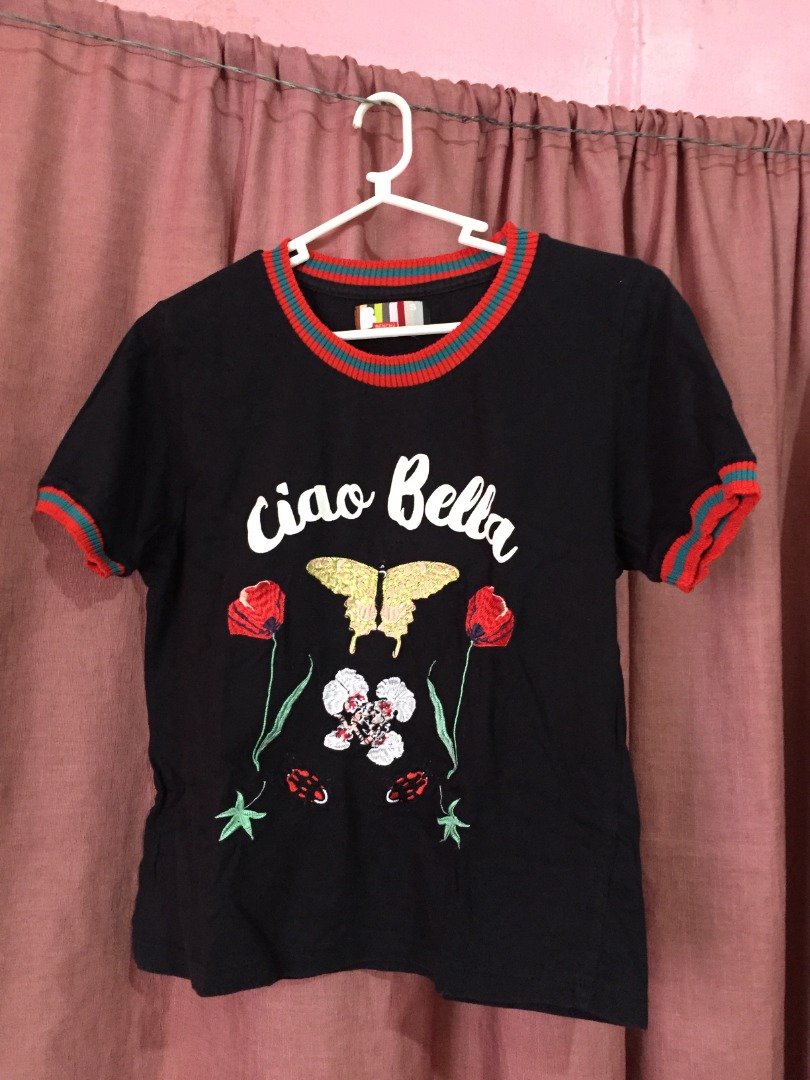 Cute shop embroidered tops
