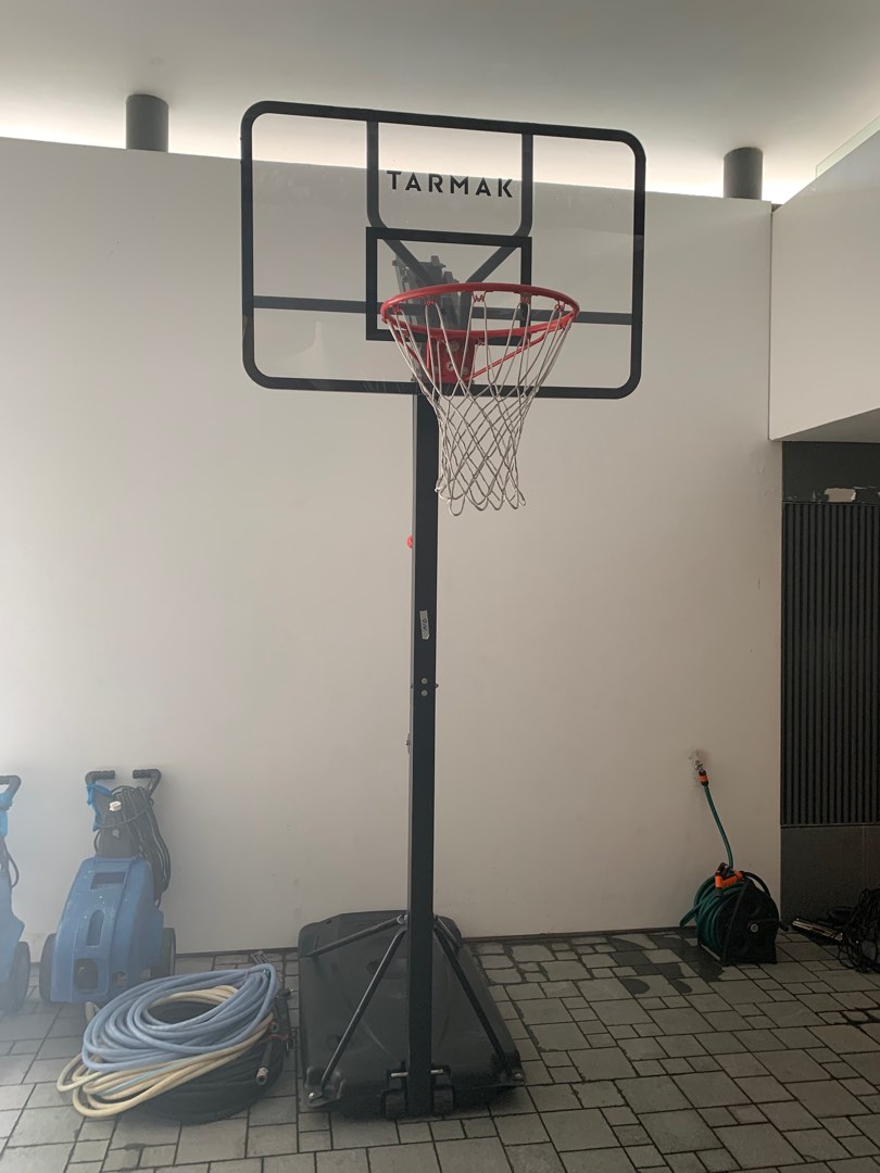 Decathlon Tarmak adjustable basketball backboard and hoop Sports