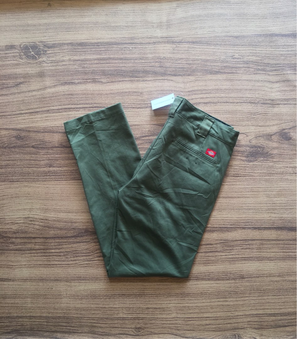 Dickies 874 Original Long Work Pants Olive Green on Carousell