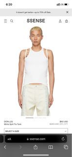Dion Lee White Split Tie Tank (helping tags: reformation acne studios realisation par house of sunny gimaguas paloma wool marc jacobs heaven y2k)